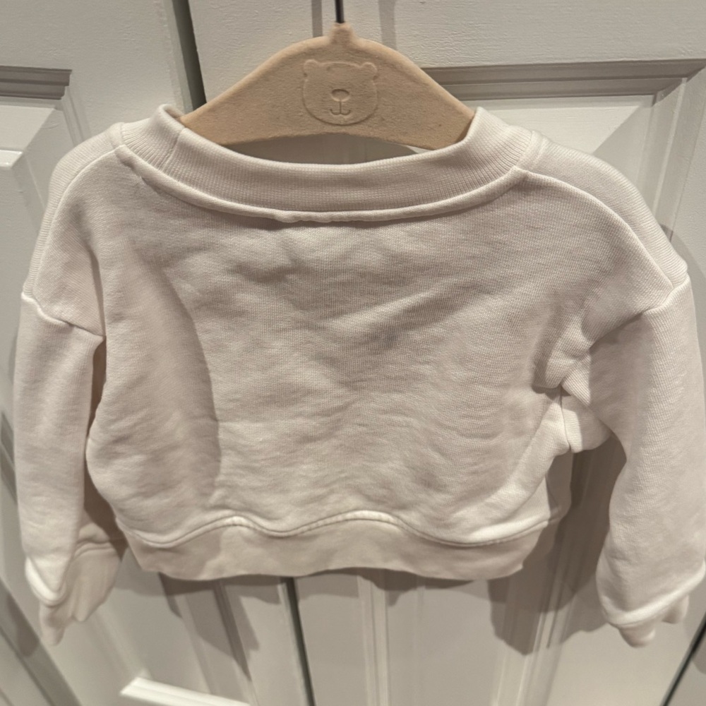 Baby Girl Stella McCartney Rainbow Logo Sweatshirt Hoodie White Toddler 2T Kids - Picture 7 of 7